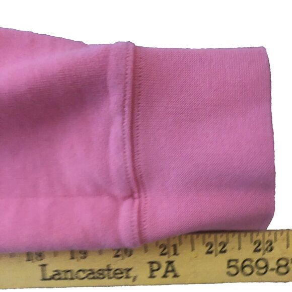 American Eagle Embroidered Hoodie Womens Size S Y2k Pink Mauve Soft Comfycore - Picture 10 of 12